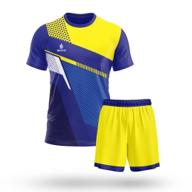 SILCO Dynamic Blue &amp; Yellow Football Jersey Set